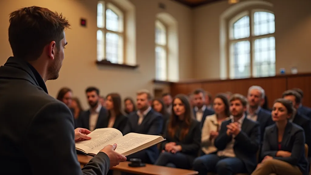 Sál Národní knihovny s návštěvníky na semináři